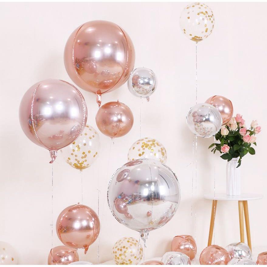10/15/18/22/32inch 4D Round Foil Balloons Wedding Birthday Party Decoration Helium Burgundy Globos Balloon Toys(874L)