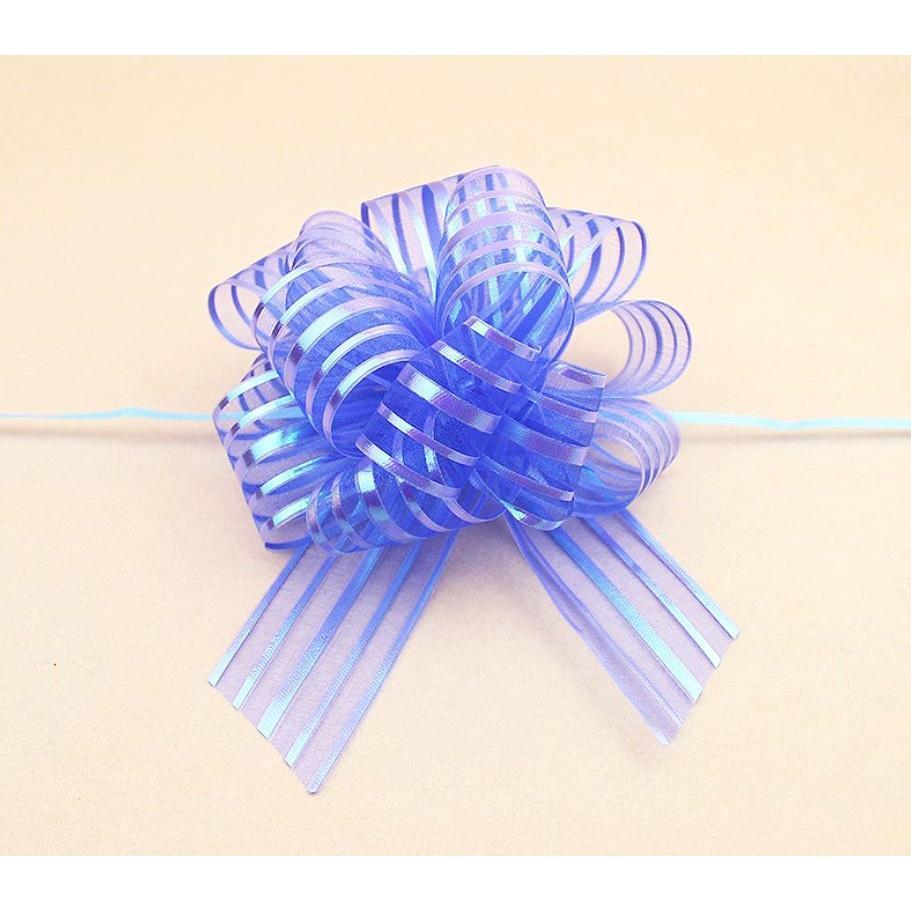 1pcs 5cm Lace Ribbon Christmas Gift Wrap Pull Bows Gift Ribbons Happy New Year Birthday Party Wedding Car Decor(472L) - Image 7