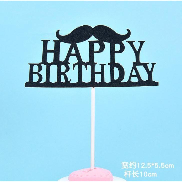 Girl Boy Best Father Birthday Party Cupcake Toppers Happy Birthday Cake Decoration Party Favors(1028L) - Image 9