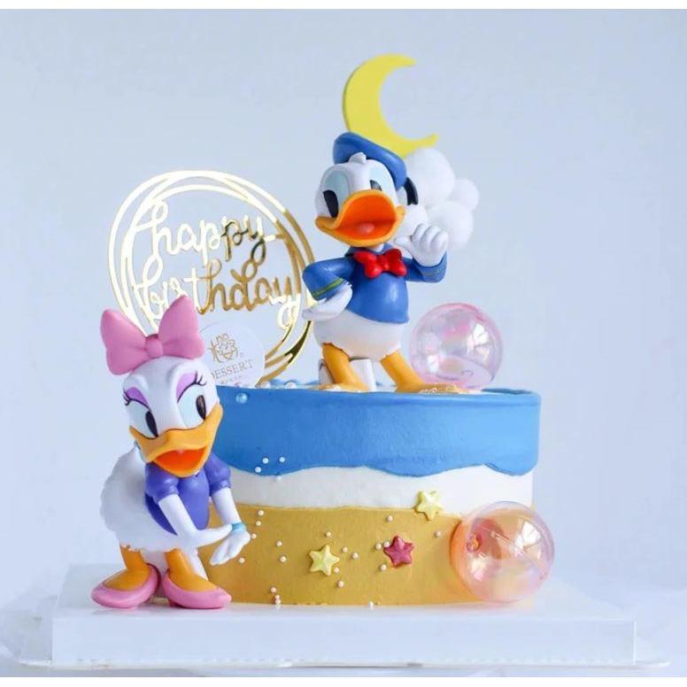 Disney Donald Duck Daisy Cake Decoration Cartoon Birthday Cake Decor Duck Couples (950L)