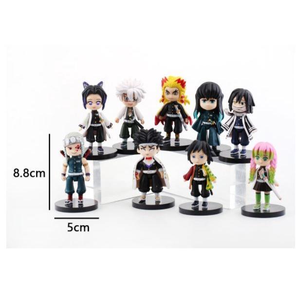 New 9 models Anime Demon Slayer: Kimetsu no Yaiba kamado tanjiro Q version toy hand office decoration新款鬼灭之刃9款(1742L) - Image 4
