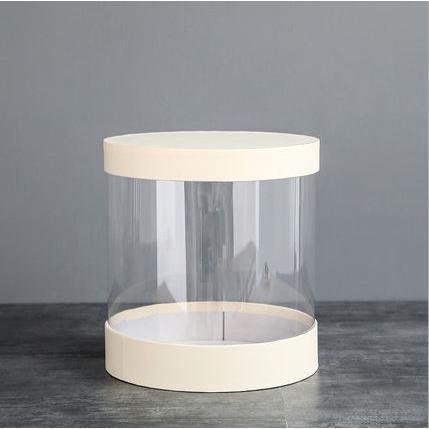 Korean Crystal Round Clear PVC Flower Boxes Wedding Birthday Gift Packaging Home Office Craft Dustproof (1114L) - Image 11