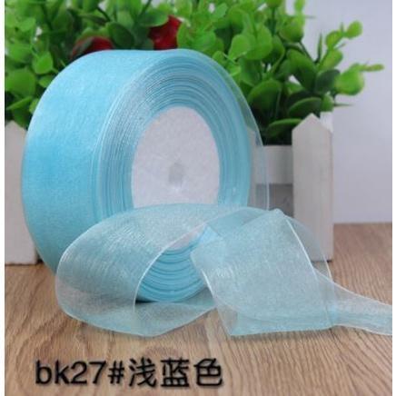 5yard 1.5/2/2.5/4cm Organza Ribbon gift wrapping decoration Christmas silk ribbons for Wedding DIY Craft Handmade(1521L) - Image 4