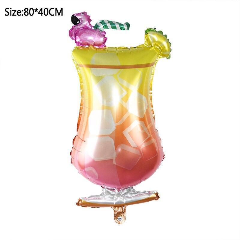 Large champagne bottle, balloon, birthday glass, goblet party, bubble party, flamingo cocktail 大号香槟酒瓶酒杯铝膜气球 (213L) - Image 17
