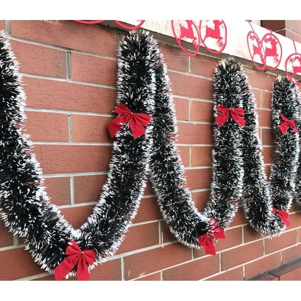 2m Christmas Decoration Ribbon Garland Christmas Tree Ornaments Dark Green Ribbon DIY Decor Tinsel Xmas Party(1104L) - Image 3