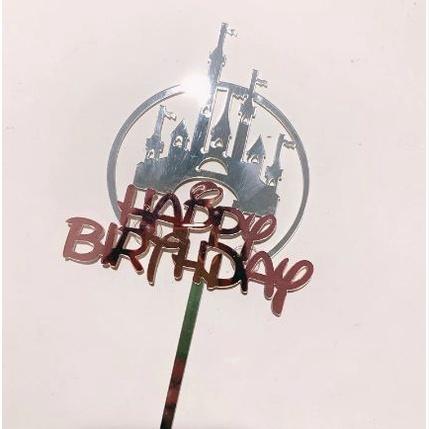 Tale Castle Shaped Birthday Cake Toppers Children Kids Dream Party Decoration (807L) - Image 4