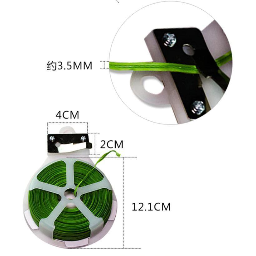 30M Reusable tie wrap Plastic Shell Twist Ties With Cutter cable organizer wire winder garden plant (867L) - Image 3