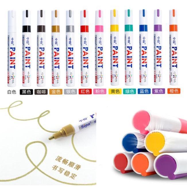 11 colors Waterproof Permanent Paint Marker Pen Writing School student office Supplies(1651L) - Image 3