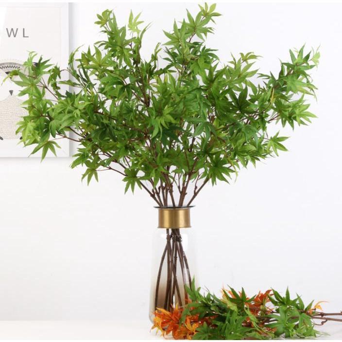 Artificial maple leaf red maple branch DIY wedding garden christmas interior maple tree decor fake tree material(1638L) - Image 6