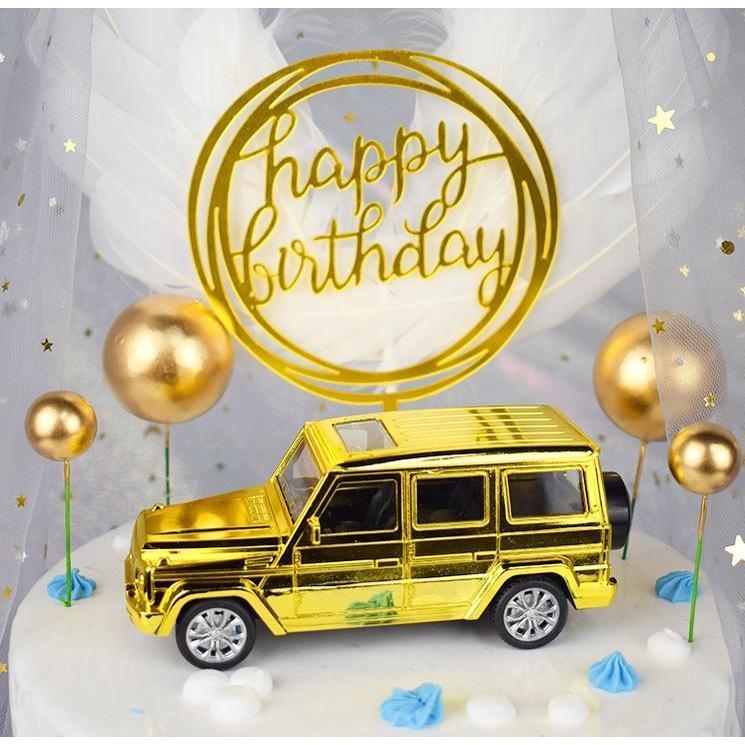Car Toy Cake Decor Off-road Vehicle One 1st Birthday Cake Decor Happy Birthday Decor Kids Boys Children Truck (1047L)