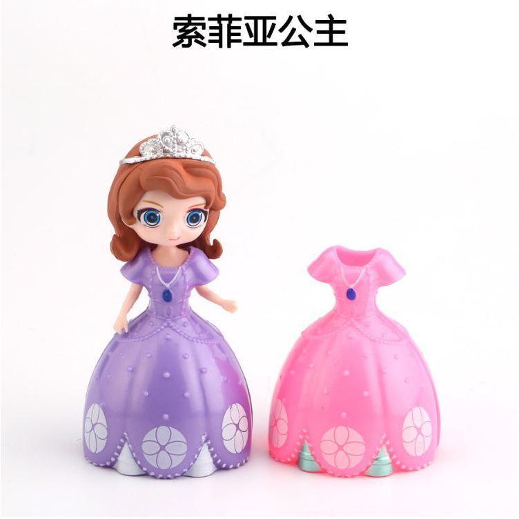1set Disney Princess toys dolls frozen Elsa Anna Snow White Bella Magic clip Dress clothes change Figures Dolls (875L) - Image 10