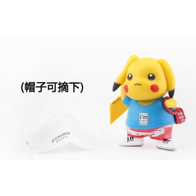 TOMY TAKARA Pokemon PVC Pikachu figures model toy collection gifts car home desktop cake decoration 鸭舌帽皮卡丘公仔(1786L) - Image 2