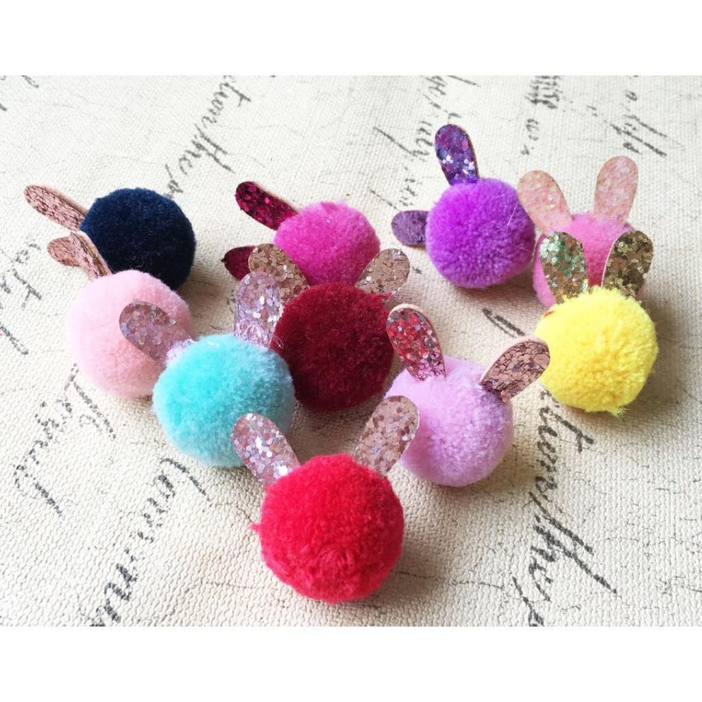 10pcs 2cm Multi-Color Gold Powder Rabbit ears padded applique Crafts for garment accessories and Girl Hair Jewelry(1707L