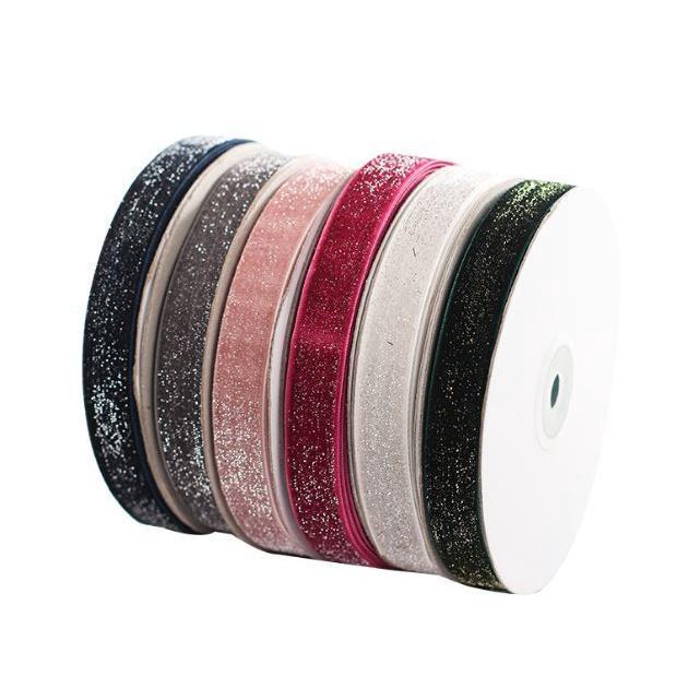 16mm Wire Velvet Ribbon Wedding Party Decoration Handmade Ribbon Gift Wrapping Hair Bowknot DIY(1882L) - Image 2