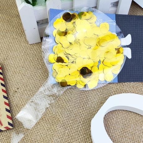 5-inch cake wave ball confetti wave ball aluminum foil sequins transparent balloons (296L) - Image 8