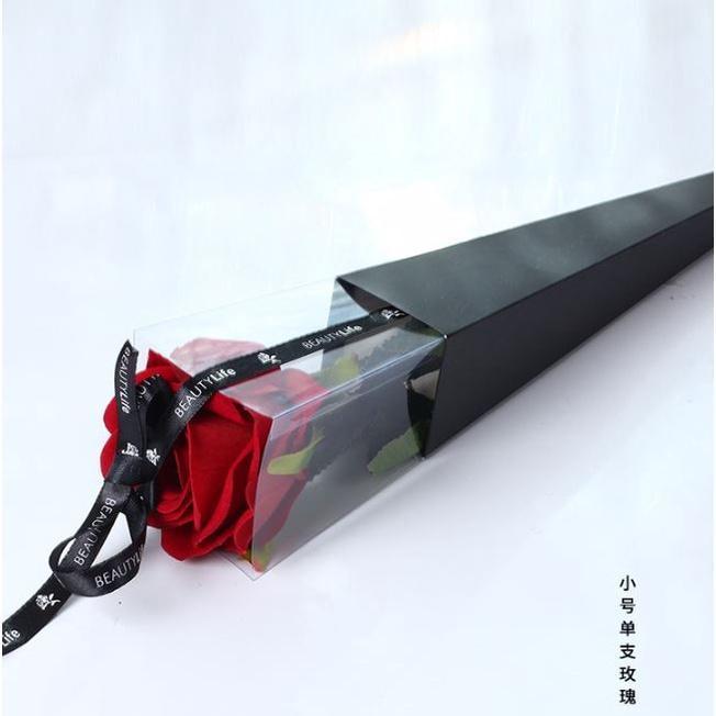 1pcs 6.5x43cm Transparency Bag Rose Single Flower Bag Bouquet Wrapping Paper Plastic Paper Bags Boxes Cases(493L) - Image 10