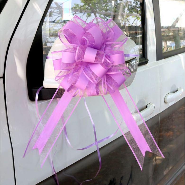 1pcs 65mm large Pull Bow ribbon for bouquet flower Gift Packing Wedding Car Party Decoration(712L) - Image 11