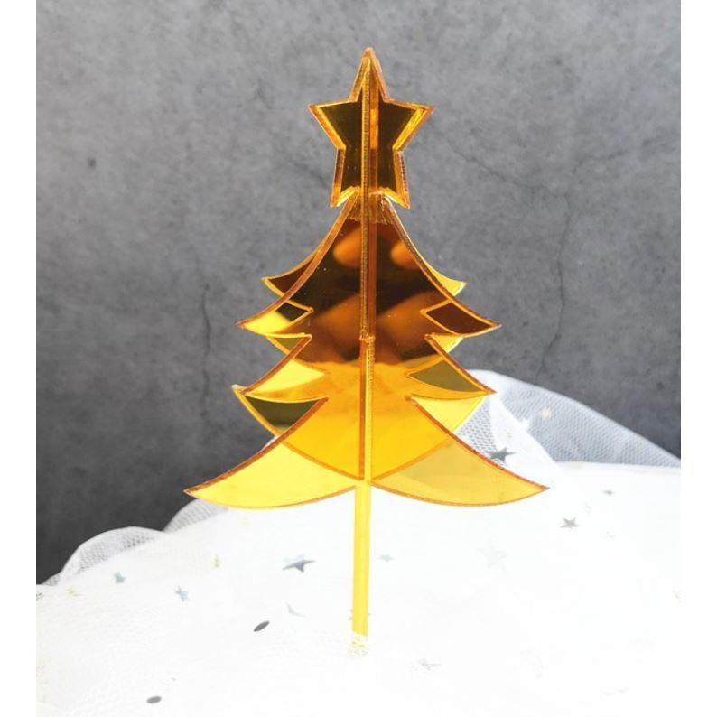 Cake Decorations Acrylic Gold Red Sliver Merry Christmas Letter Happy New Year Dessert Cupcake Toppers Christmas(1000L) - Image 11