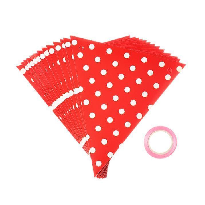 12 Flag Paper Pennant Bunting DIY Home Decoration Festive Party Decoration Bunting Kids Room Decoration Garland (1125L) - Image 13