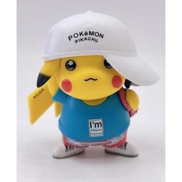 TOMY TAKARA Pokemon PVC Pikachu figures model toy collection gifts car home desktop cake decoration 鸭舌帽皮卡丘公仔(1786L) - Image 10