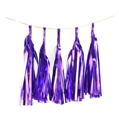 5pcs 14inch Gold Silver Tissue Paper Tassel Christmas Decoration Birthday Diy Hanging Garland Wedding EventParty (1445L) - Image 9