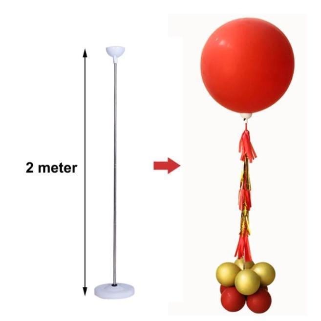 2 Meter Height Balloon Stand Holder for 36 inch Giant Balloons Column Baby Shower Birthday Party 伸缩杆气球立柱 (1861L)