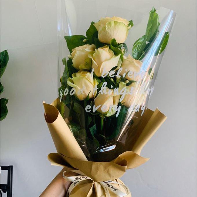 100pcs Flower Wrapping Bags Flower Bouquet Packaging Bags Floral Arrangement Bag(1962L) - Image 5