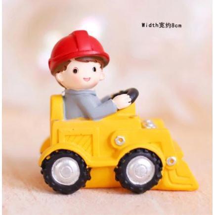 Engineering Construction Vehicle Decoration Traffic Sign Star Cake Topper for Birthday Party Baby Shower (933L) - Image 8