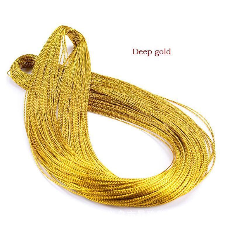 50m/100m Rope Gold Silver Red Cord Gift Packaging String Metallic Jewelry Thread Cord DIY Tag Line Bracelet 吊卡牌线绳 (863L) - Image 5
