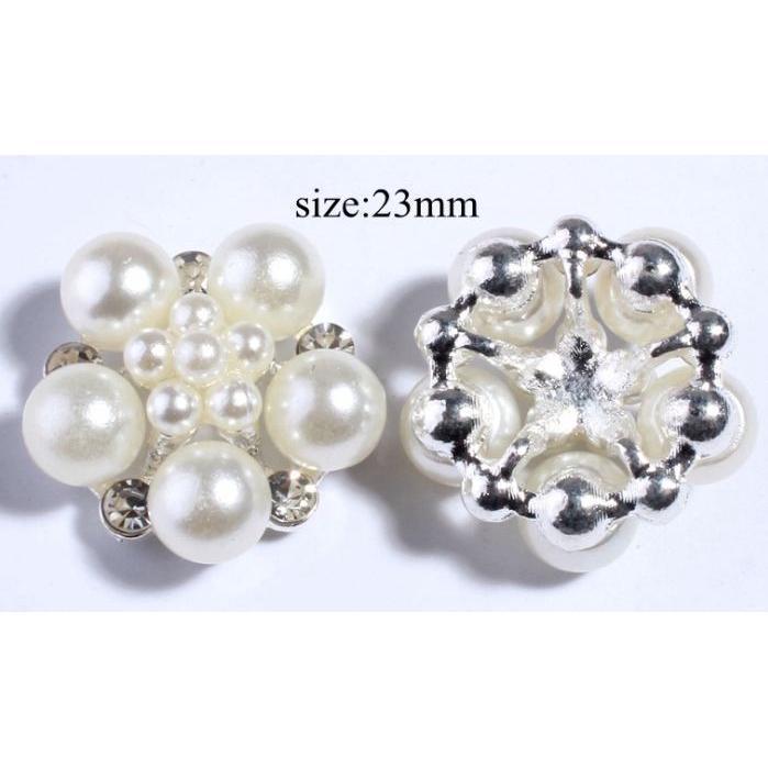 22mm~ 25mm Rhinestone Jewelry Buckle Rhinestone Pearl Hair Accessories, Jewelry Headwear Material DIY - Image 3