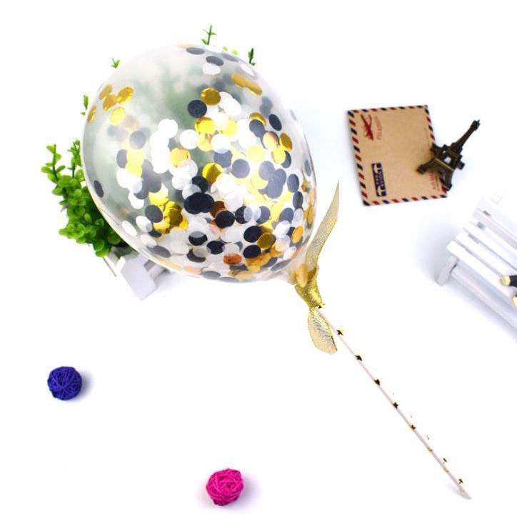5-inch cake wave ball confetti wave ball aluminum foil sequins transparent balloons (296L) - Image 14