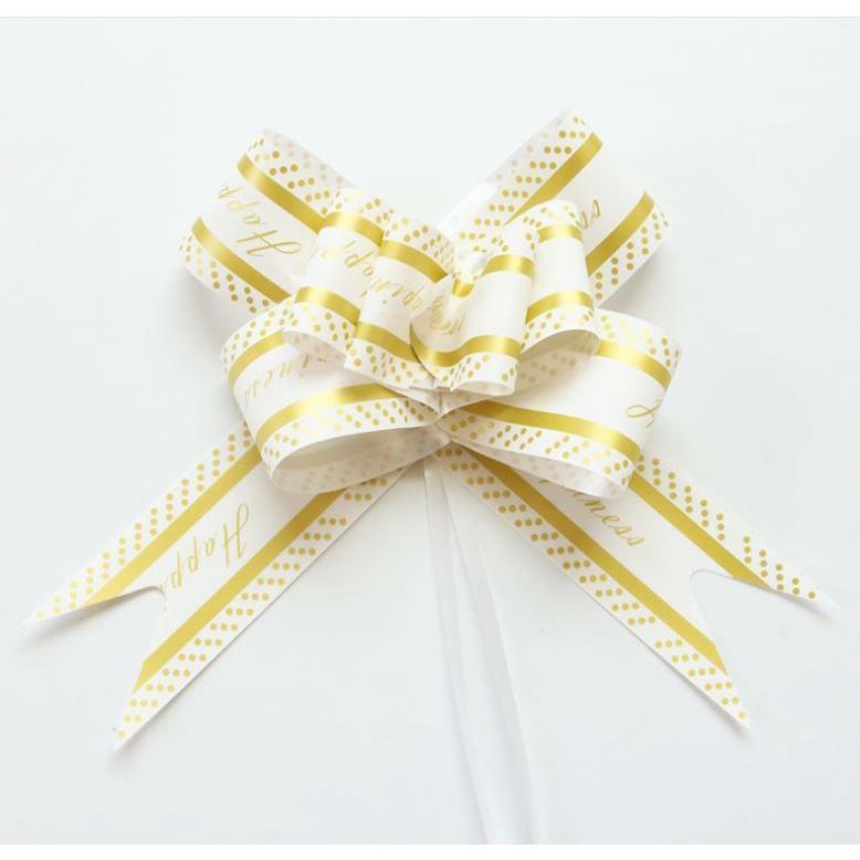 5pcs/Lot "HAPPINESS" Large Pull Flower Ribbon Packaging Gift Bags Bottle Pumping Garland for Home Party Decoratio(1241L) - Image 5