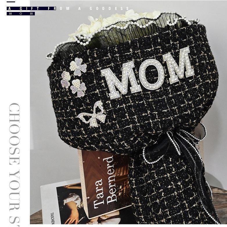 Cloth Lattice Flower fragrance flower packaging diy pearl accessories bouquet packaging material flower (1959L) - Image 3