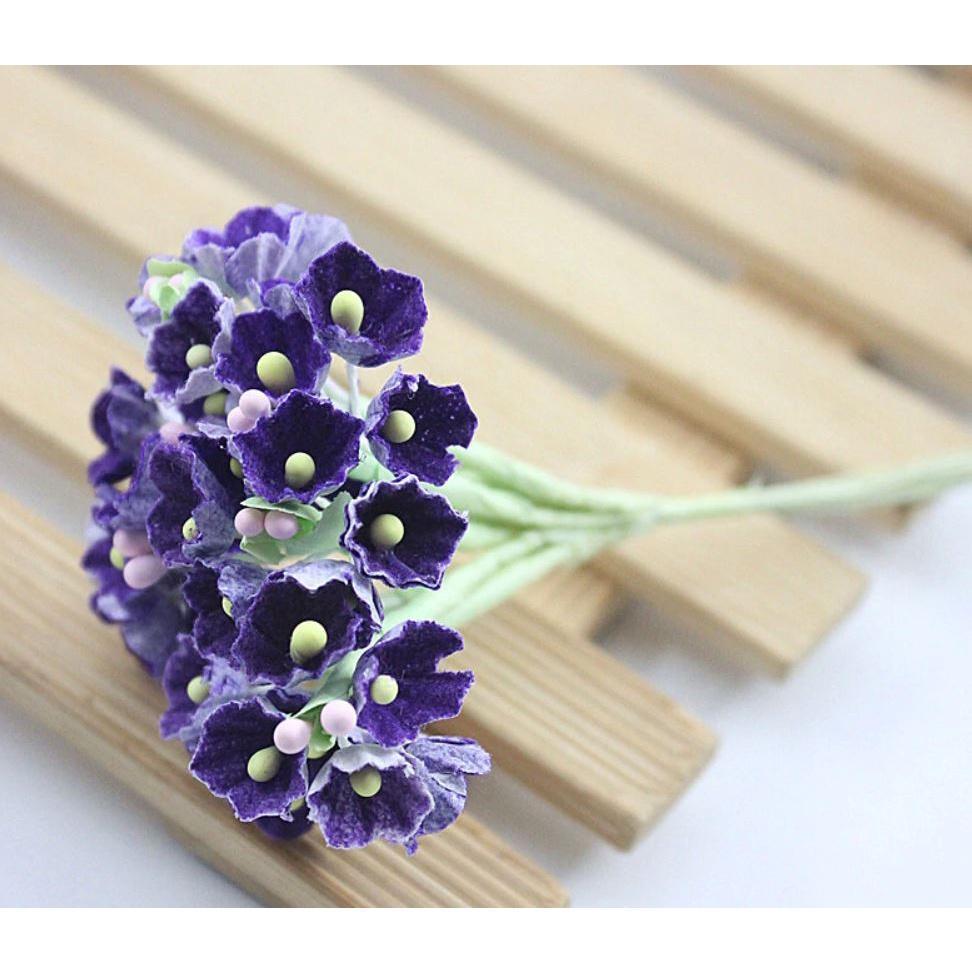 8 pieces DIY mini artificial rose paper flower bouquet wedding wreath decoration accessories artificial flower (626L) - Image 4