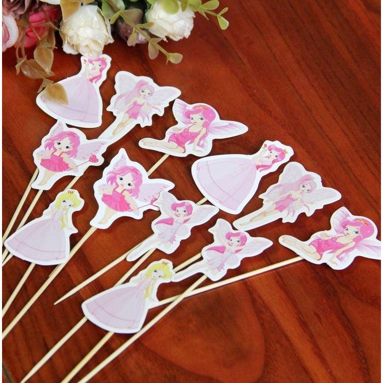 12pcs/set Doraemon Minions Princess Rabbit Mermaid cake topper kids children birthday party decorations (1129L) - Image 11