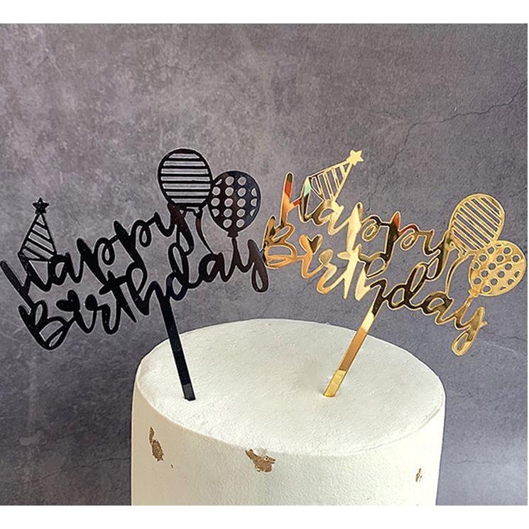 Happy Birthday Balloon Cake Topper For Baby Shower Birthday Party Decoration (510L) - Image 2