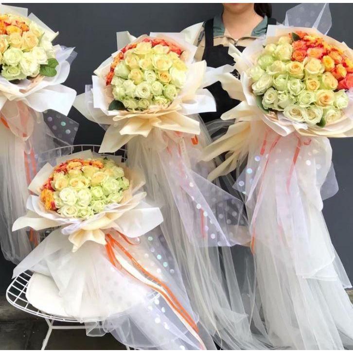1yard 50cm New DIY Flower Wrapping Mesh Gift Packaging Material Bouquet Florist WeddingDecorationFloristSupplies (1353L) - Image 5