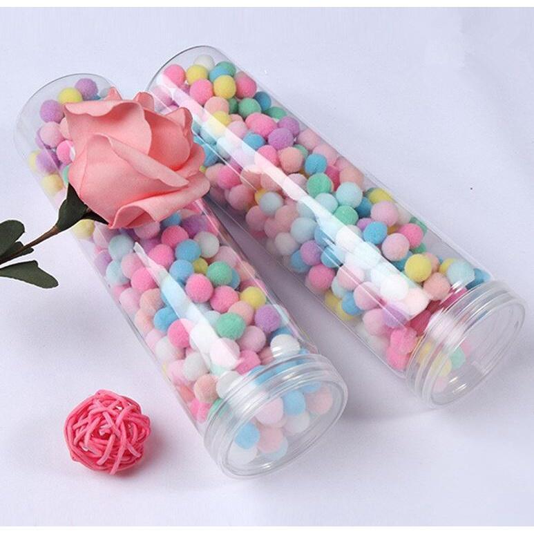 15/20mm Macaron Pompom Fur Balls Mini Fluffy Soft DIY Handmade Kids Toys Wedding Decor Glue on Cloth Accessories(1950L) - Image 4