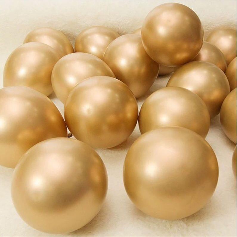 5pcs 12inch 2.8g New Glossy Metal Pearl Latex Balloons Thick Chrome Metallic Colors Inflatable Air Balls 金属乳胶气球 (244L) - Image 11