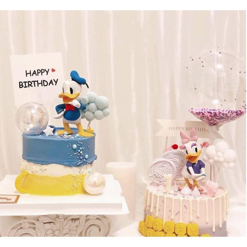 Disney Donald Duck Daisy Cake Decoration Cartoon Birthday Cake Decor Duck Couples (950L) - Image 2