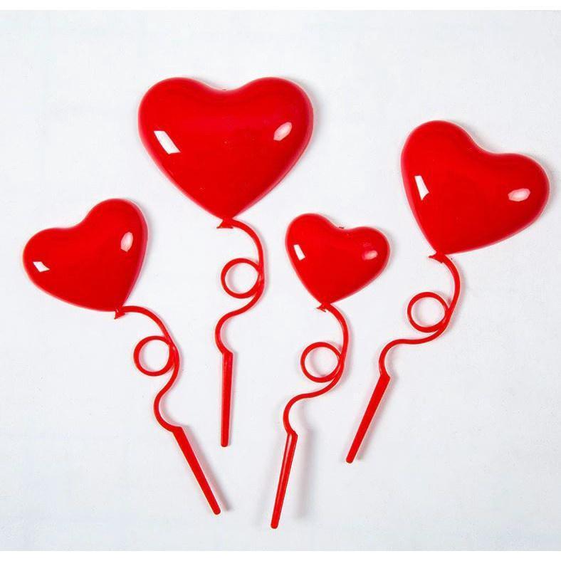 4pcs/set Heart-shaped Cake Toppers Creative Love Heart Cake Toppers Chic Heart-shaped Cake Picks Cake Decorative (1388L) - Image 8