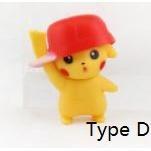 Pokemon Figures Cosplay Hats Pikachu Figure Cartoon Mini Cinturon Pokémon Anime Figurine Action Model Kids帽子皮卡丘(1727L) - Image 5