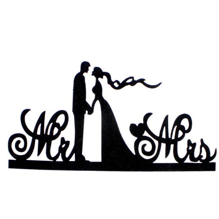 Paper Mr & Mrs Cake Flags Love Heart Wedding Cake Topper Bride Groom Wedding Party Cake Baking Decoration (1305L) - Image 20
