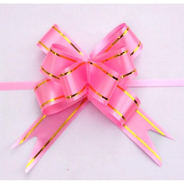 10pcs 12# Mini Ribbon (Gold) Flowers Bows Bowknot Gifts Craft For Party Home Festival Decoration(182L) - Image 16