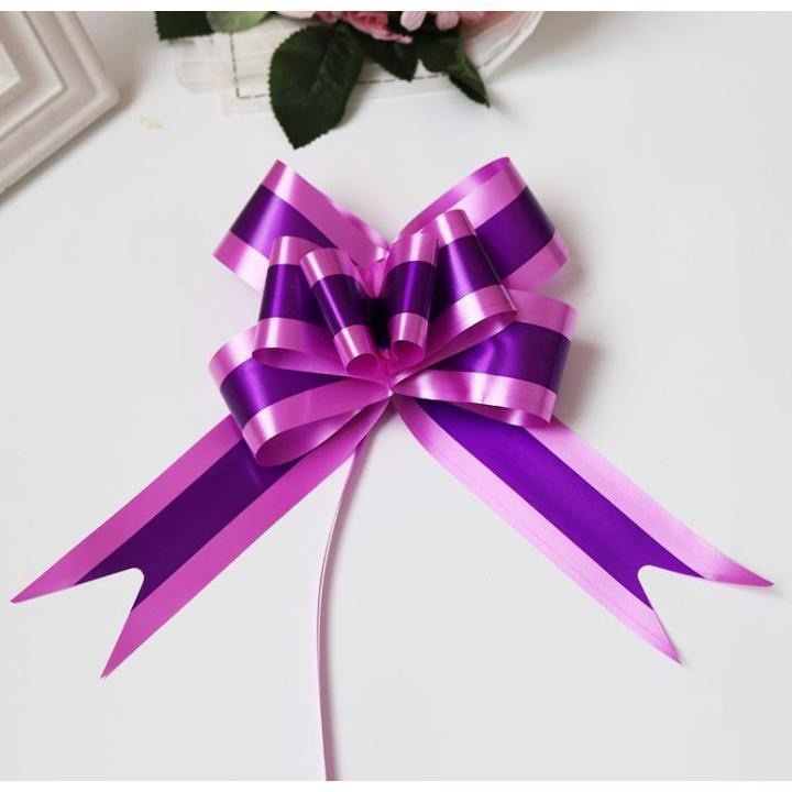 5pcs/bag 50# Colors Organza Pull Bows Ribbon Wedding Centerpieces Wedding Car Decoration Gift Packaging Packing(234L) - Image 13