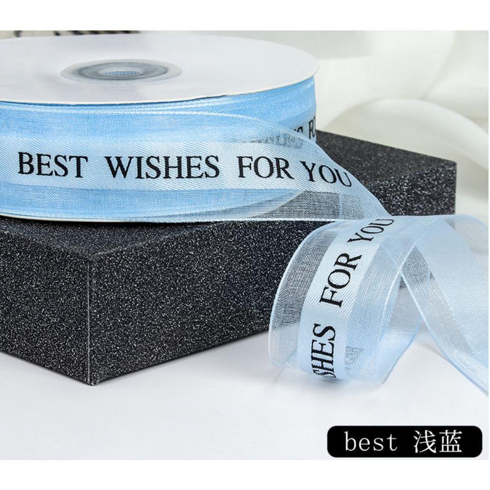 5M 25mm Printed Polyester Ribbon for Wedding Christmas Party Decorations DIY Bow Craft Ribbons Card Gift Wrapping(1404L) - Image 11