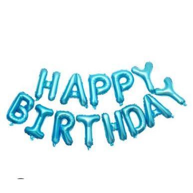 16 inch variety of color rose gold silver happy birthday letter balloon 铝膜英文字母气球 (297L) - Image 19