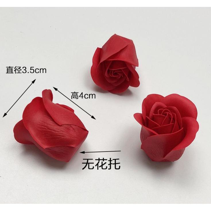 81 Pieces Rose Soap Flower Head Three-layer No Base Rose Soap Flower Head Eternal Flower Simulation Rose (494L) - Image 5