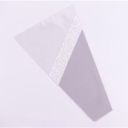 50pcs Rose Plastic Package Transparent Flower Bouquet Wrapping Paper Plastic Opp Bag Floral Packaging Bags (552L) - Image 11