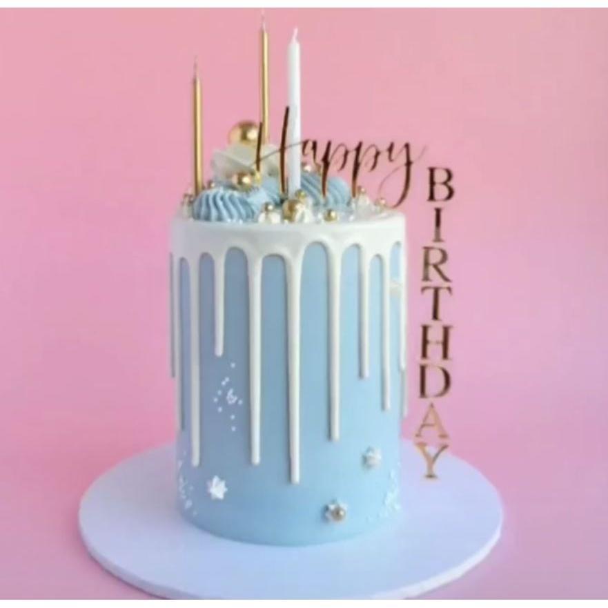 Happy Birthday Anniversaries Acrylic Cake Topper Cake Toppers Birthday Cakes Party Wedding(994L) - Image 8